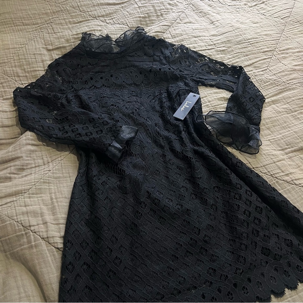 New Lulus Black Lace Dress